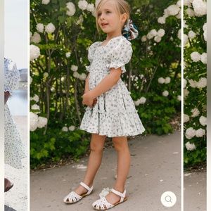 MINI MADELINE DRESS IN BLUE